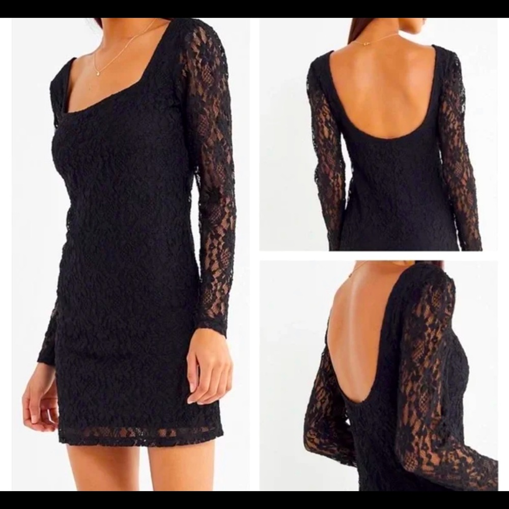 Urban Outfitters lace long sleeve dress